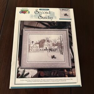 Amish Second Sunday cross stitch pattern Vintage 1992 By Color Charts